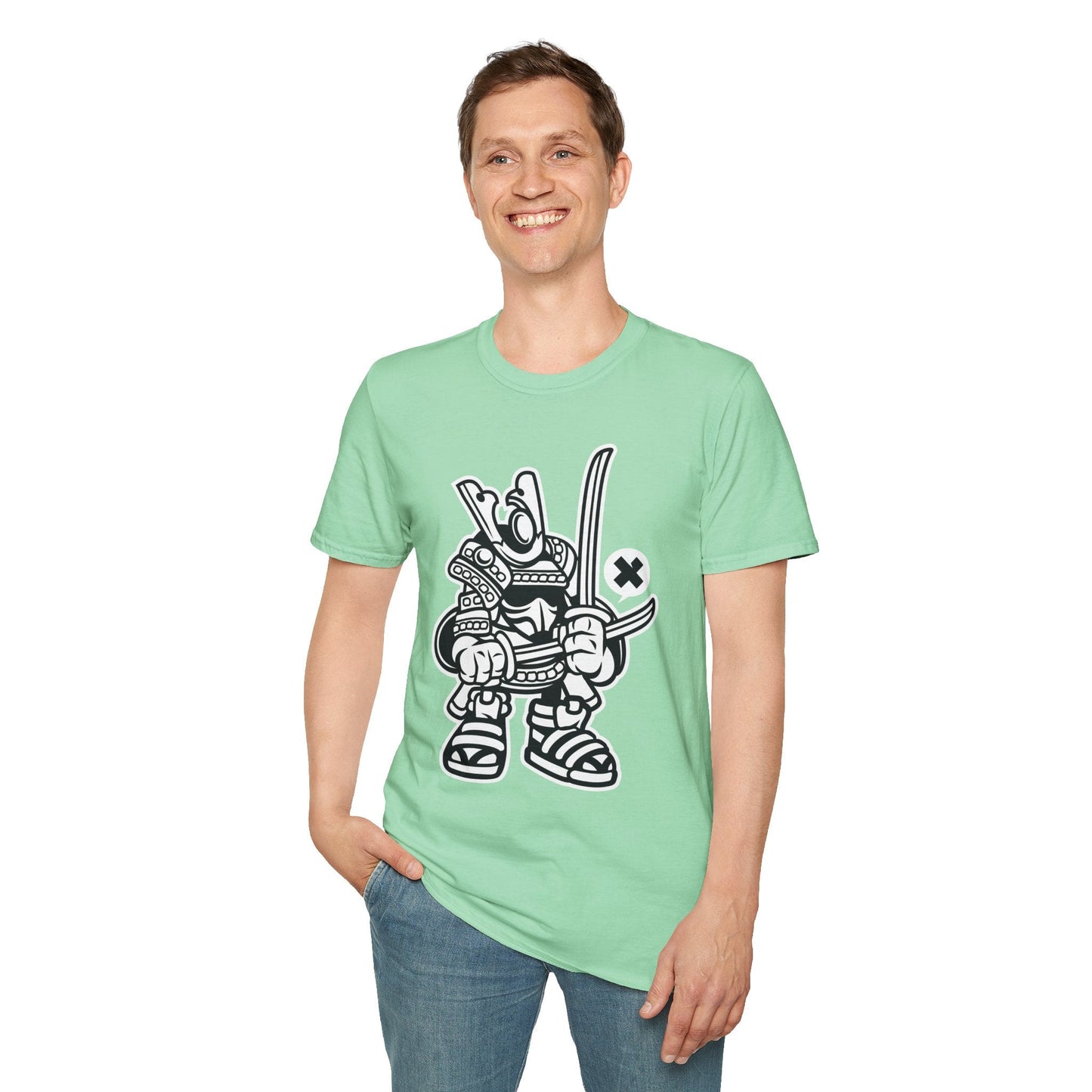 Cartoon T Shirt Unisex Animation Tee Funny Tee Gildan Softstyle 64000 100 Percent Cotton