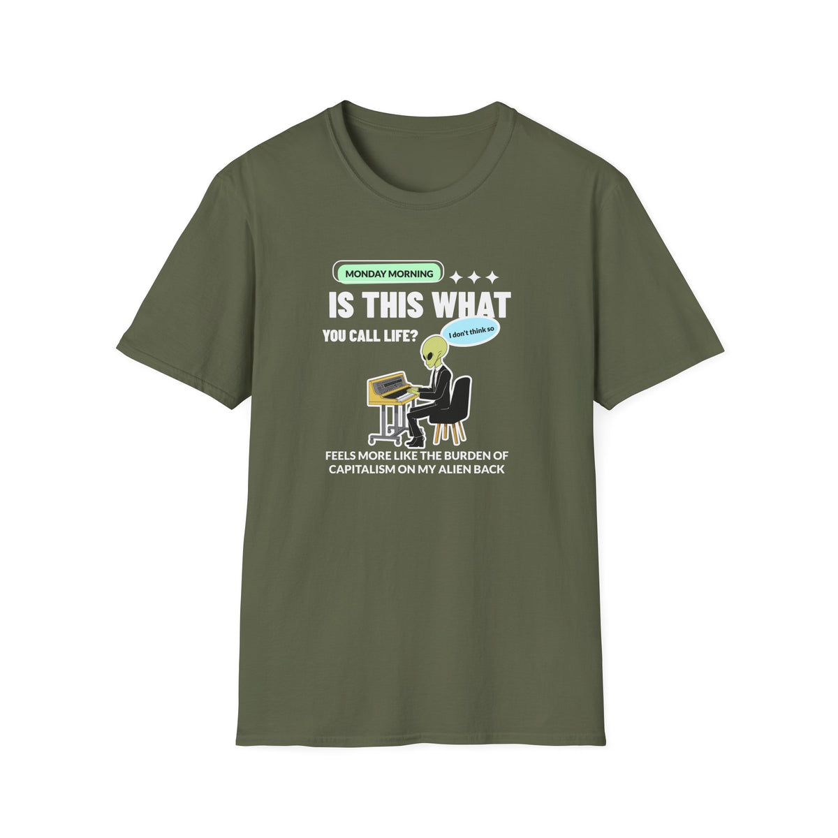 Funny UFO Aliens Graphic Unixes Gildan 100 Cotton Tee Shirt 120