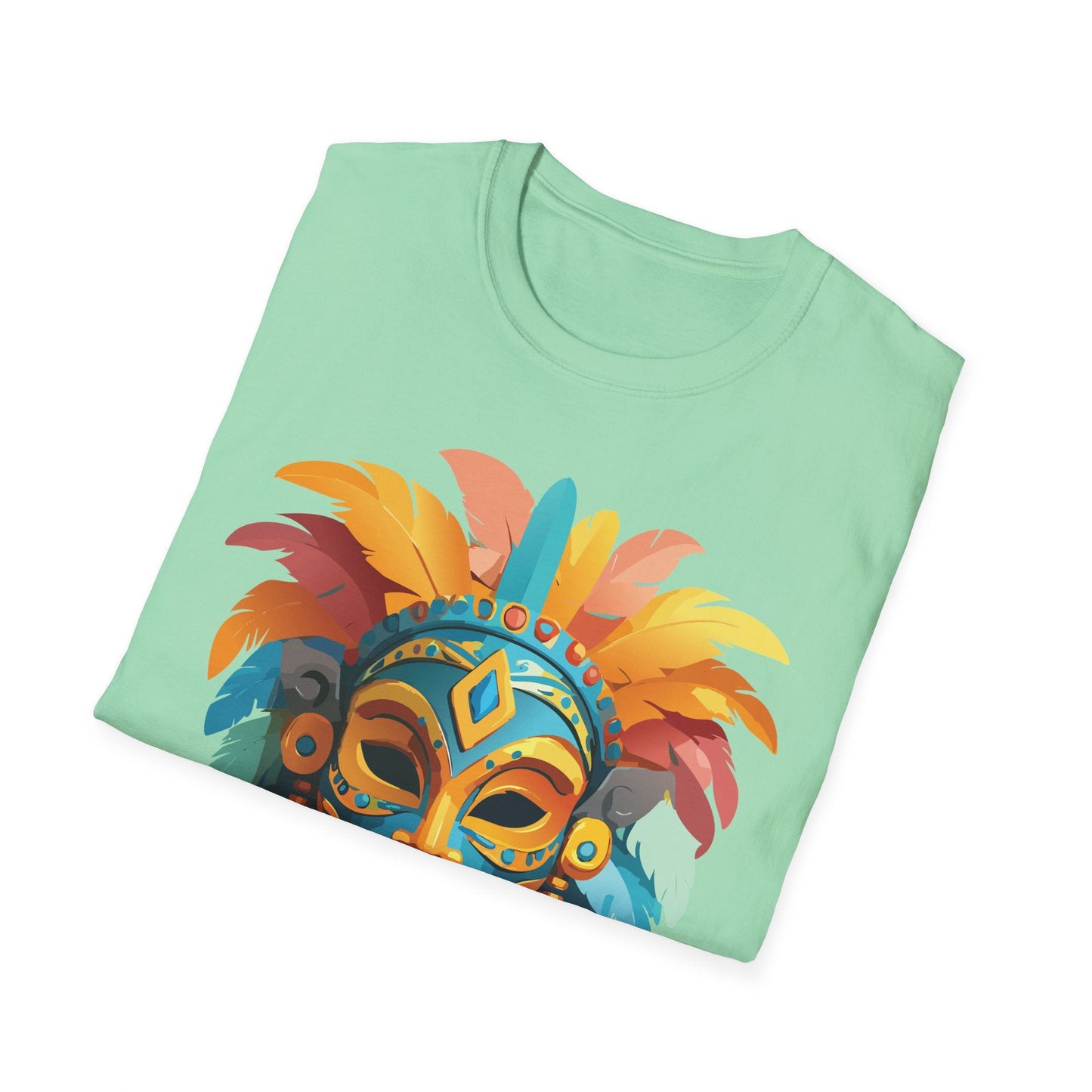 Mask Tee Shirt Unisex Graphic Design Short Sleeve Tee Gildan Softstyle 64000 Ring Spun Cotton