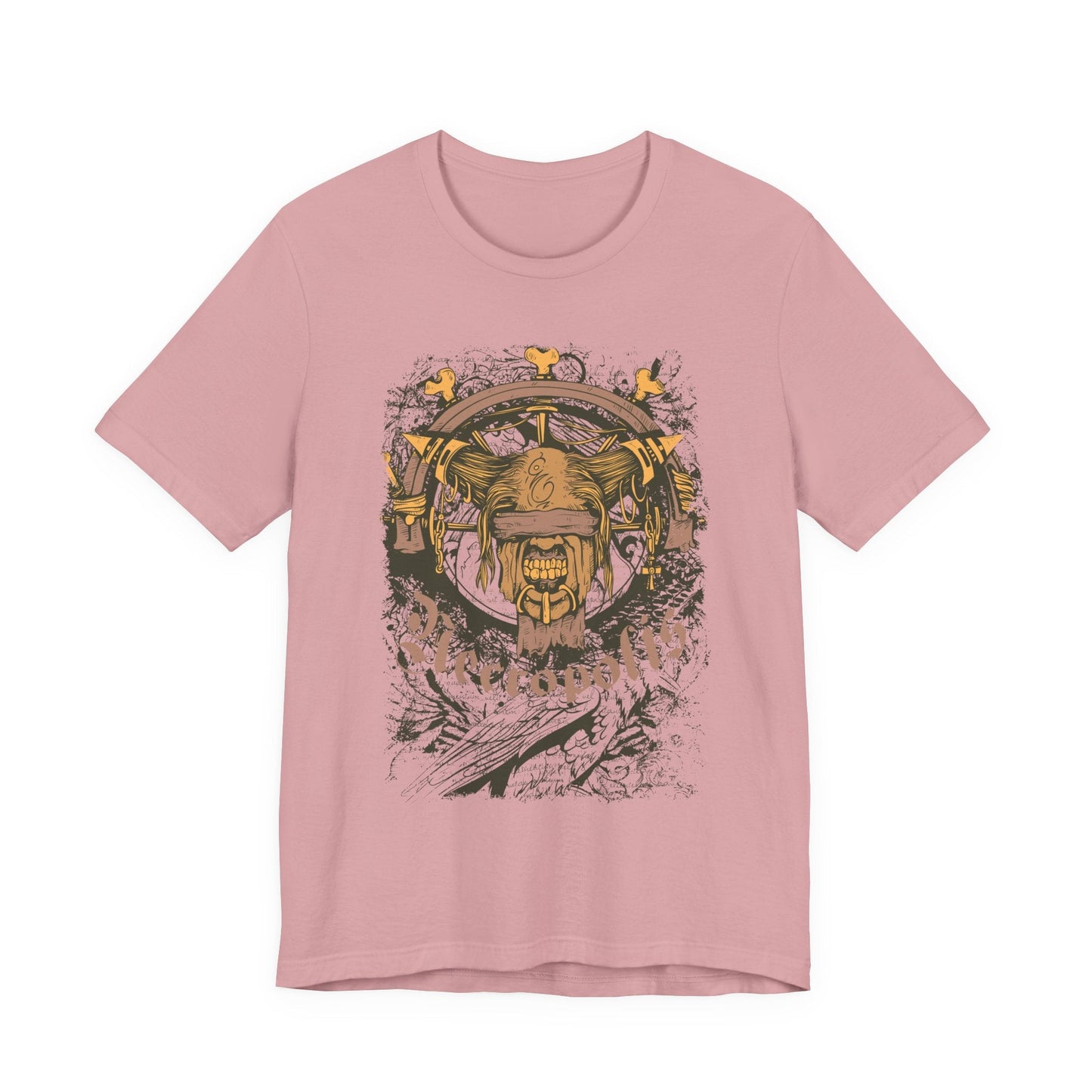 Skull Nordic Warrior Graphic Unisex Cotton T-Shirt r12