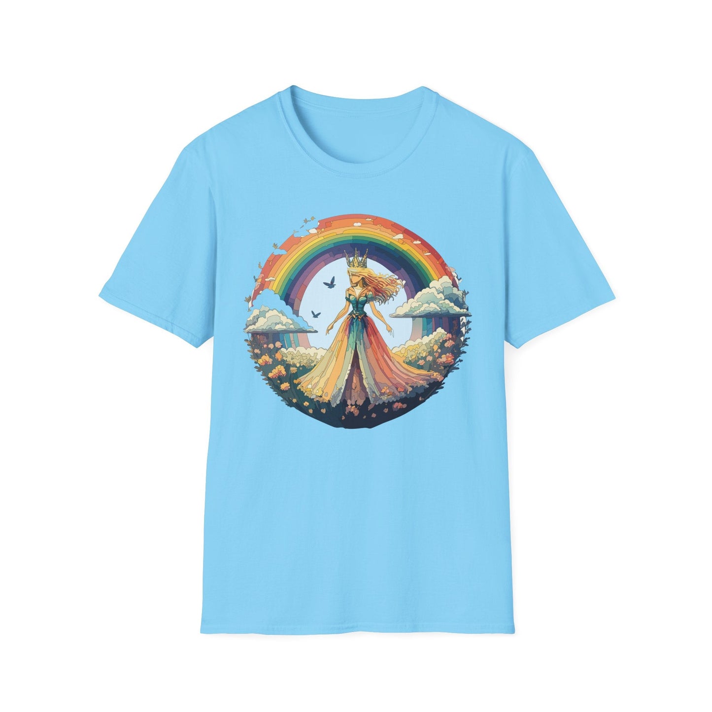 Womens Graphic T Shirt Art Design Tee Softstyle 64000 Unisex Lightweight Cotton Fabric