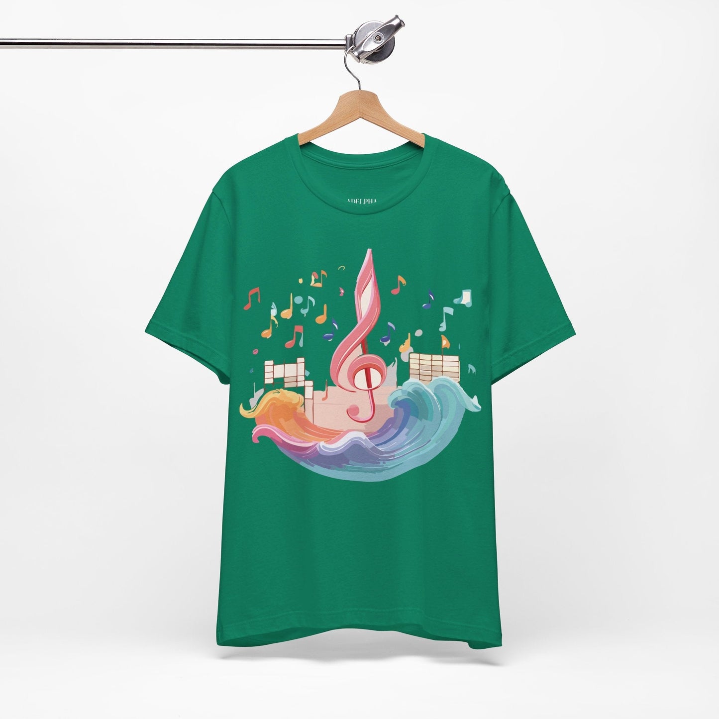 Adelpha Music Graphic T Shirt Unisex Short Sleeve Tee Vintage Inspired Art Design Premium