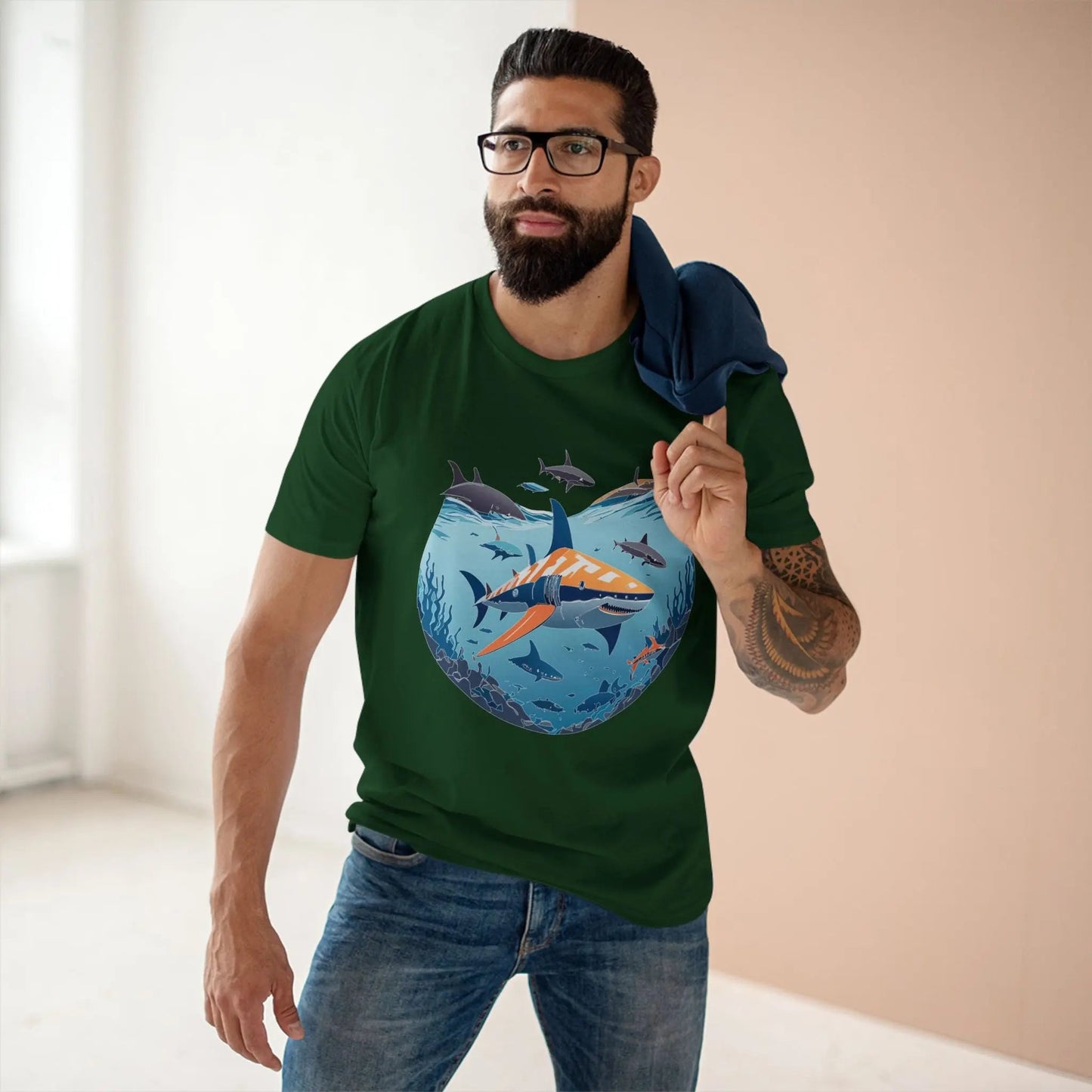 Ocean Coast Graphic Unisex 100 Cotton Staple Tee 11