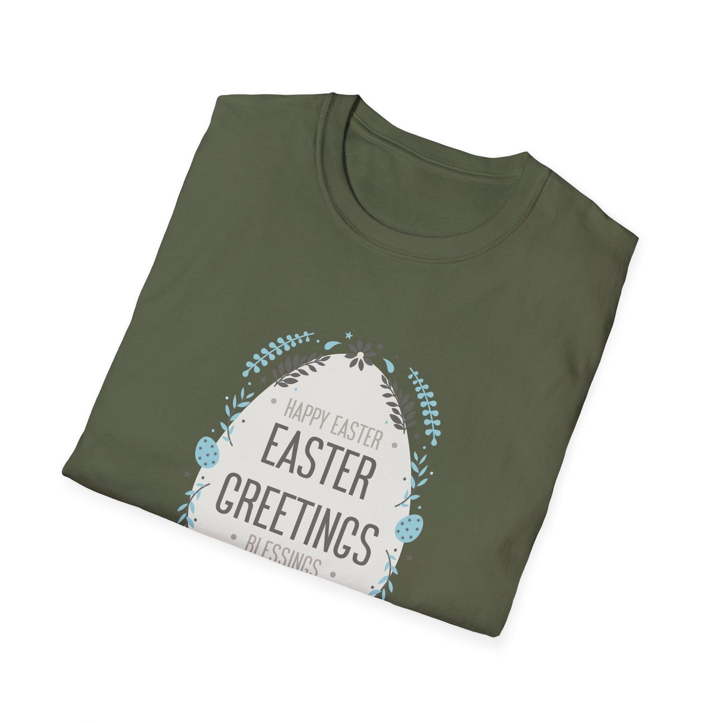 Gildan Easter Unisex Softstyle 64000 T Shirt With Easter Print Design Short Sleeve Tee Edition