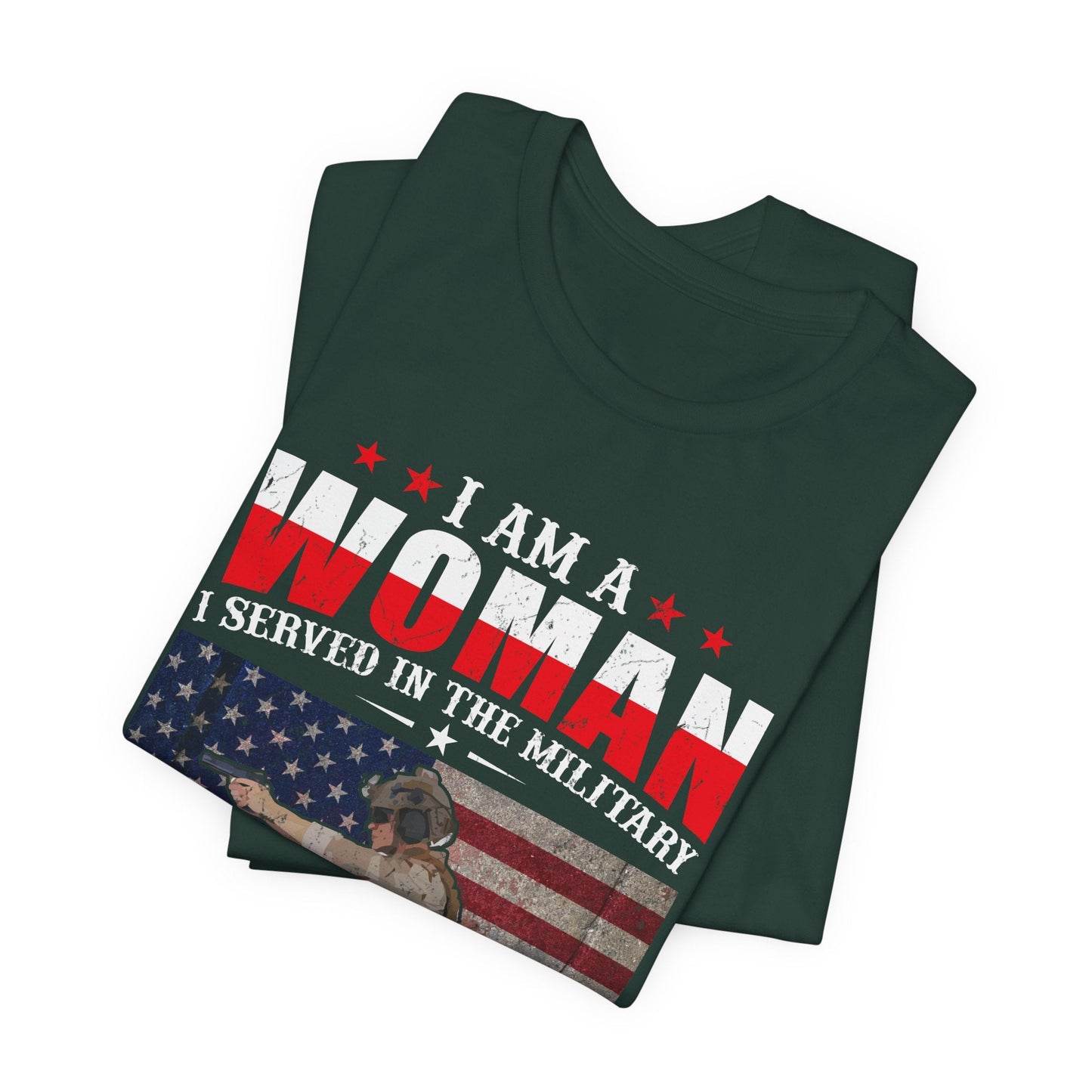 Army Veteran Patriotic Graphic Design Unisex Cotton T-Shirt v27