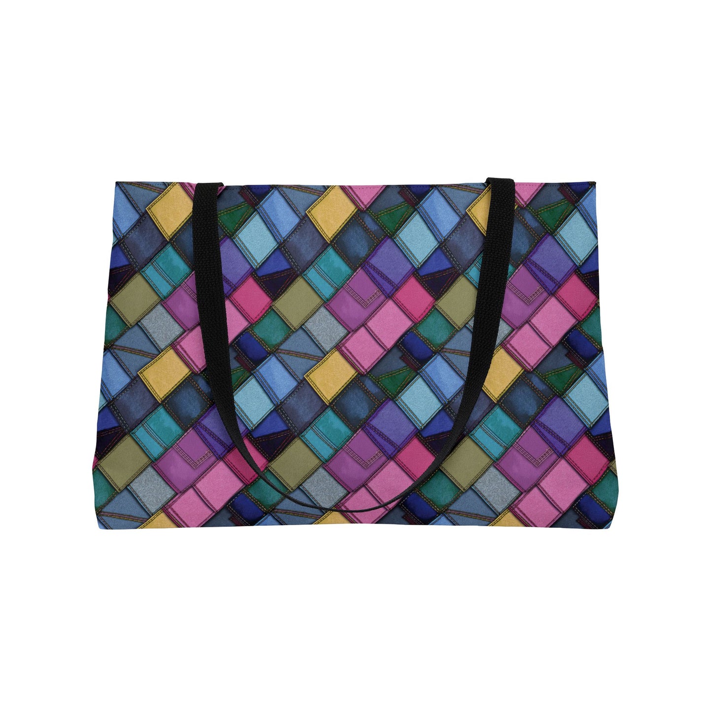 Denim Print Yoga Bag High-Quality 100% Spun Polyester 24x13 Canvas Gym Bag 29