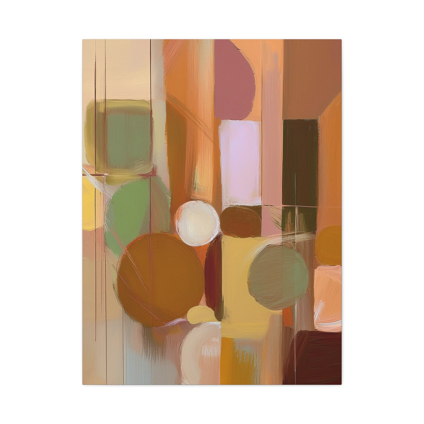 Abstract Geometric Painting Print Canvas 20x24,20x30,24x30 24x32,24x36,30x40 32x48,36x48,40x60 Pine-Wood Inner Frame ABS-53