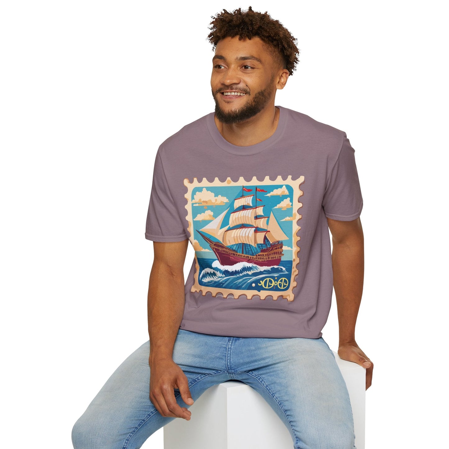 Ship T Shirts Frigate Vessel Tee Unisex Softstyle Gildan 64000 100 Percent Cotton