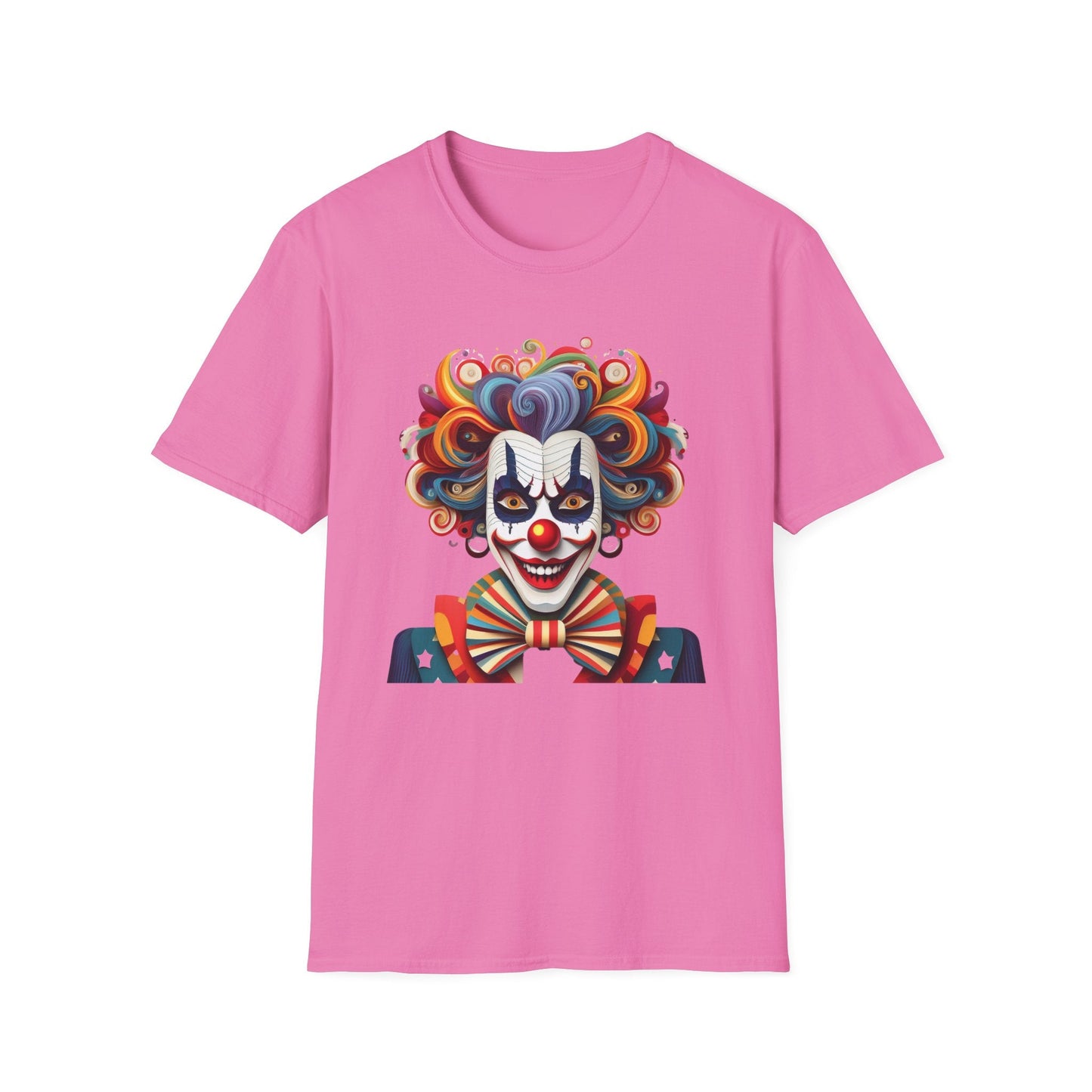 Clown Shirt, T Shirt with Clown, Funny Man Shirt, Tee Shirt with Funny Man, Circus Shirt, Shirt with Circus, Scary Man Shirt, Shirt with Scary Man