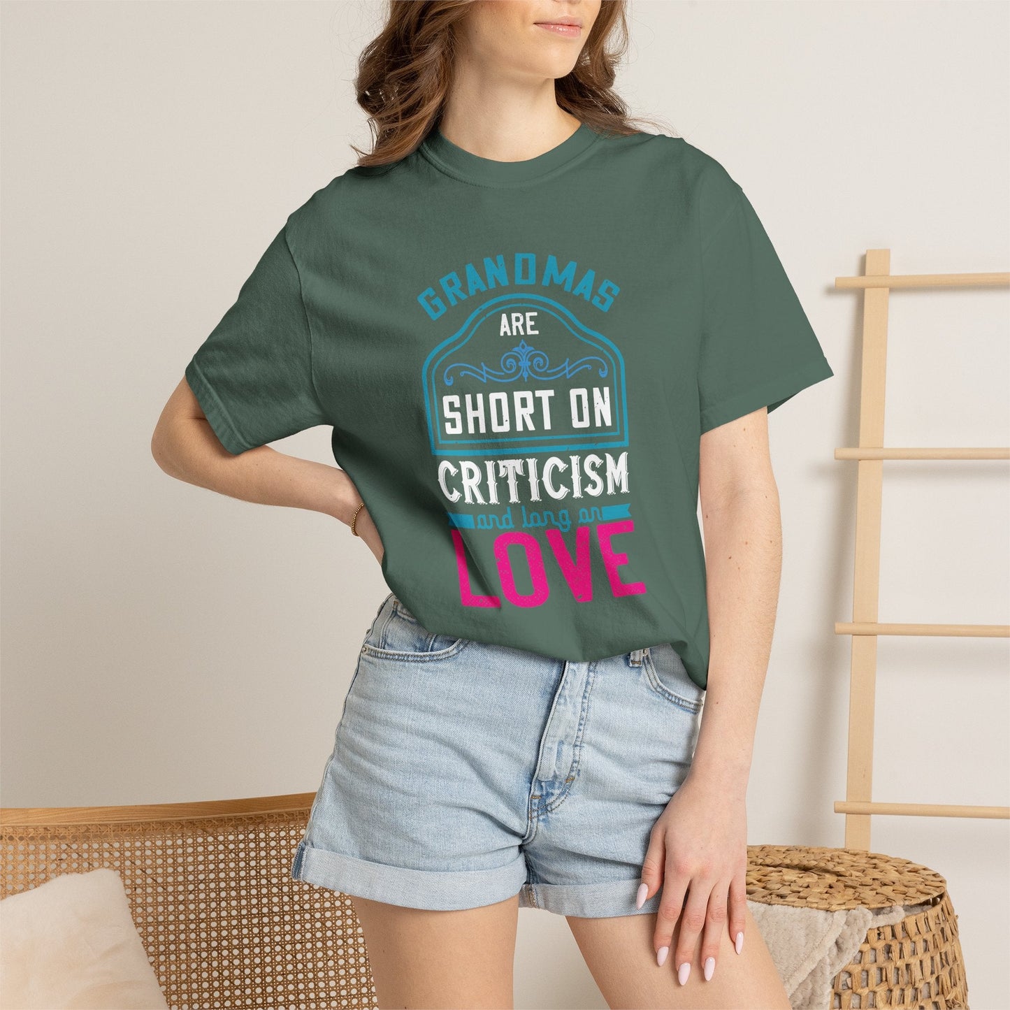 Grandmas T-shirt Mother Day Mama Tee Unisex Comfort Colors Garment-Dyed Cotton h69
