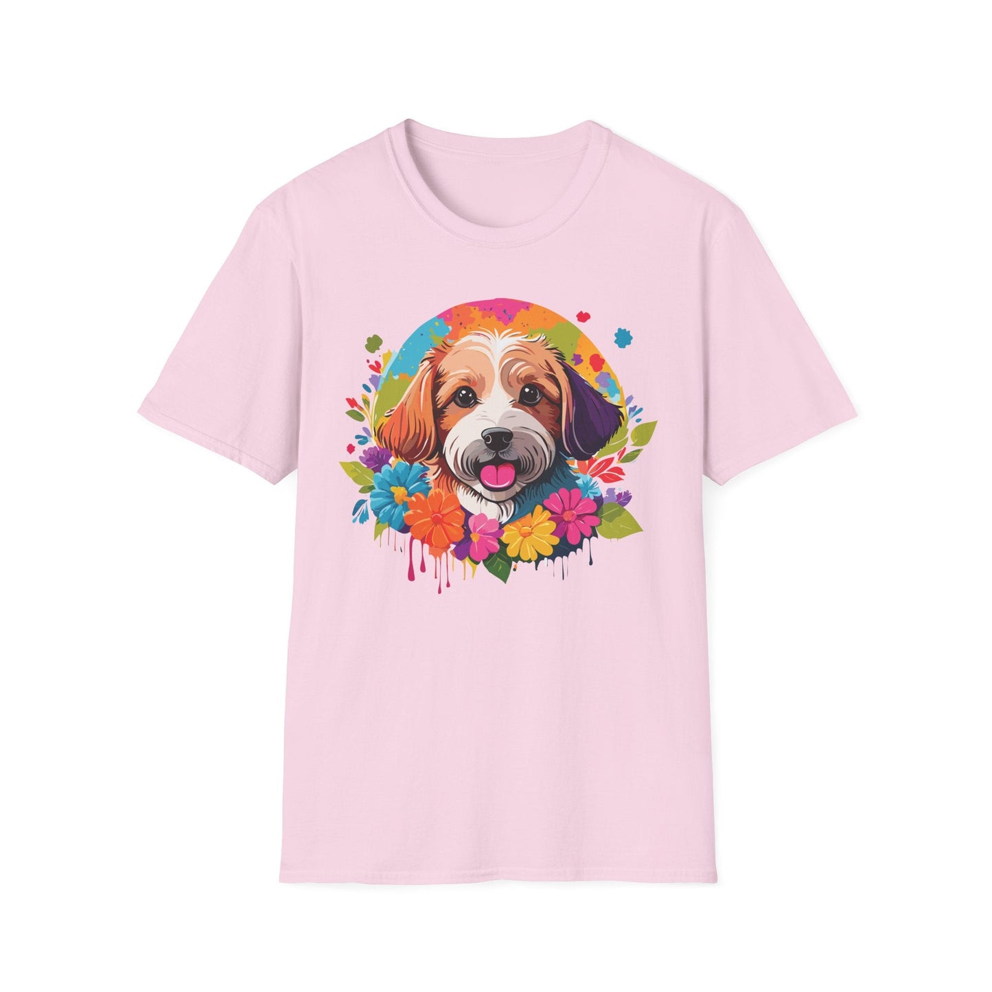 Unisex Dog Shirt Softstyle Cotton Tee Gildan 64000 Animal Tee