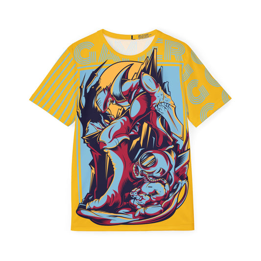 35-Be Fun Graphic T-Shirt, Art Design Poly Shirt, All Over Print Graphic Tee, Monsters T-Shirt, Cartoon Tees