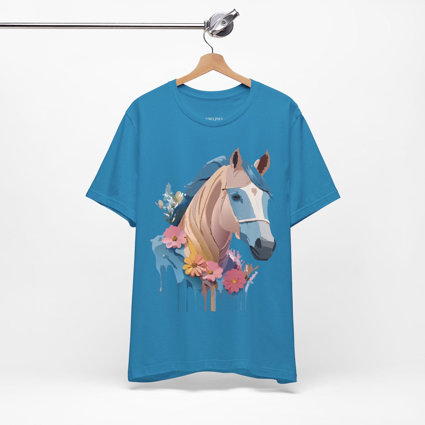 Horse Graphic Unisex 100 Cotton Vintage Animal Art T-Shirt 12