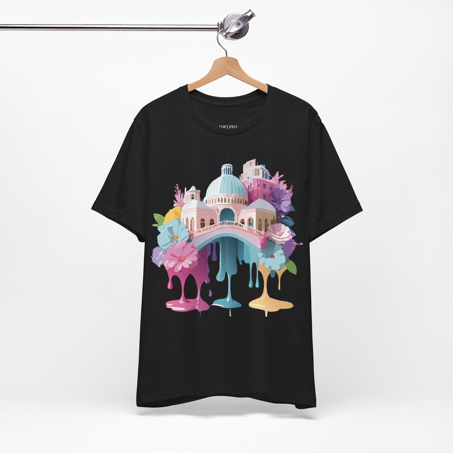 Venice Tourist Graphic Tee Unisex Jersey Short Sleeve Vintage Inspired Artwork Adelpha