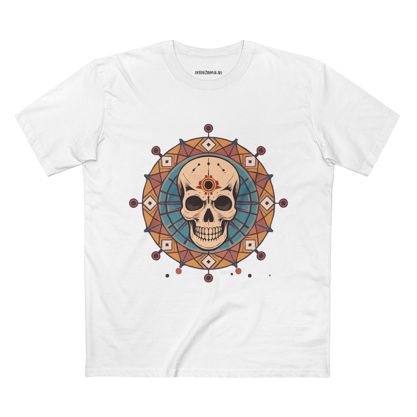 Skull And Skeleton Shirt Unisex Premium Cotton Tee Art Design From Retro2Nova SS54