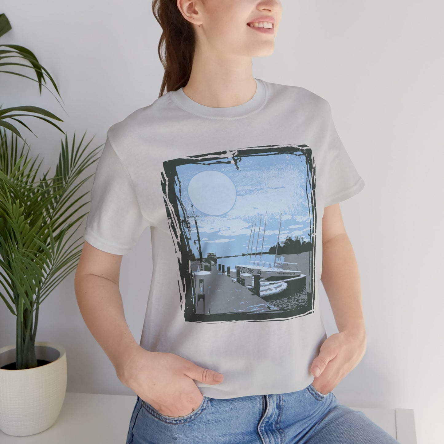 Yacht Club Retro Poster Graphic Design Tee, Yacht Club Shirt, Vintage Tees, Art Design T-Shirt, Graphic Tee, Retro Art Shirts