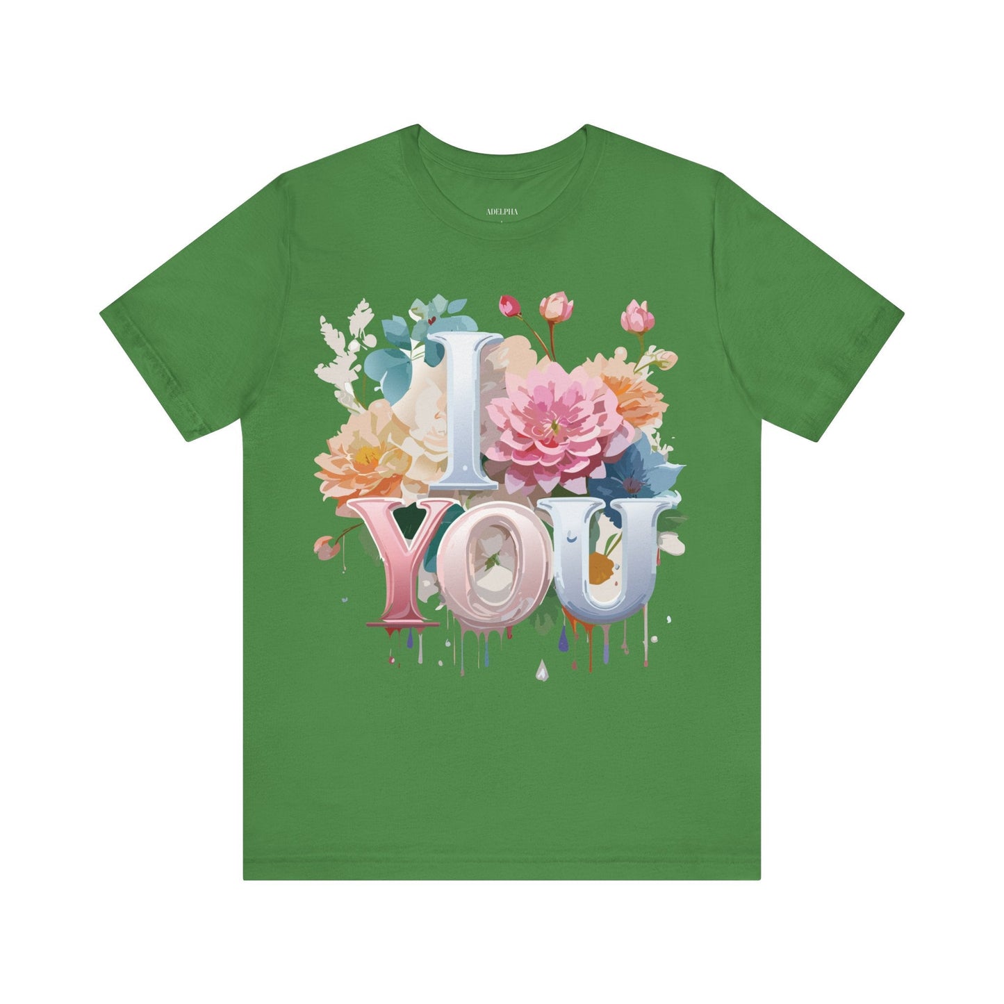 Valentine Day Graphic Unisex 100 Cotton Vintage Artwork with Love and Flower Design Tee 1