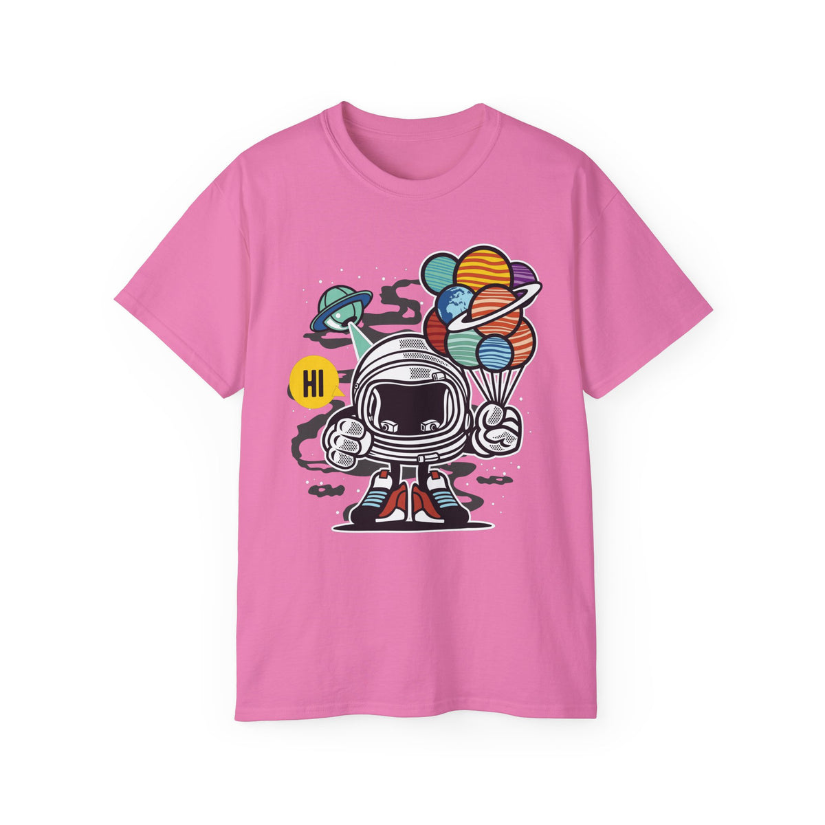 Astronaut Cartoon Graphic Tee Unisex 100 Cotton Gildan T-Shirt 7