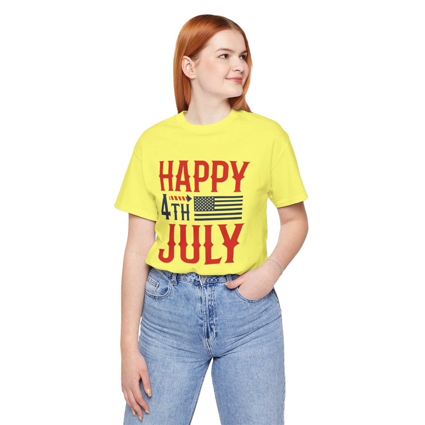 American Flag Graphic Unisex Cotton T-Shirt 011