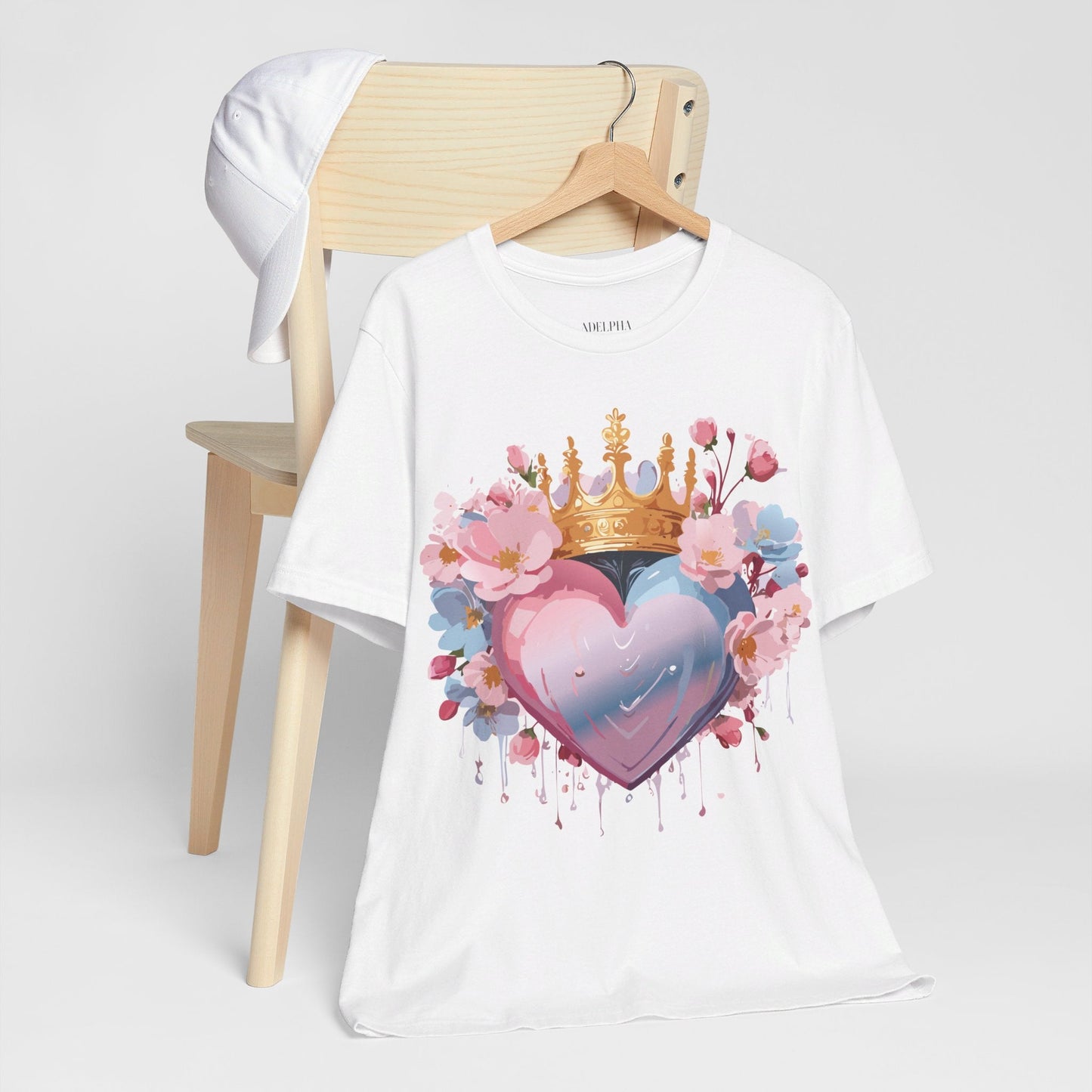 Valentine Graphic Tee Unisex Jersey Short Sleeve Adelpha Vintage Inspired Artwork