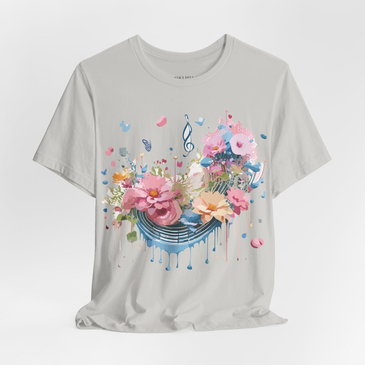 Adelpha Vintage Inspired Music Graphic Unisex T Shirt Tee For Everyday Casual Wear