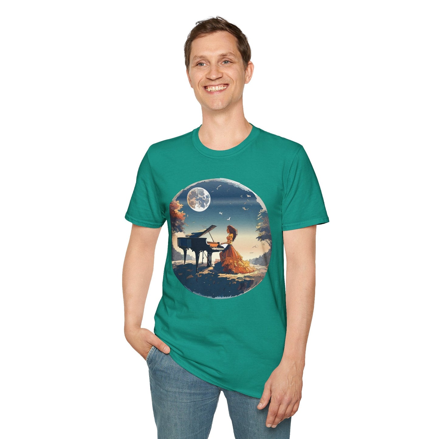 Womens Graphic T Shirt Art Design Gildan Softstyle Tee 100 Percent Ring Spun Cotton Unisex