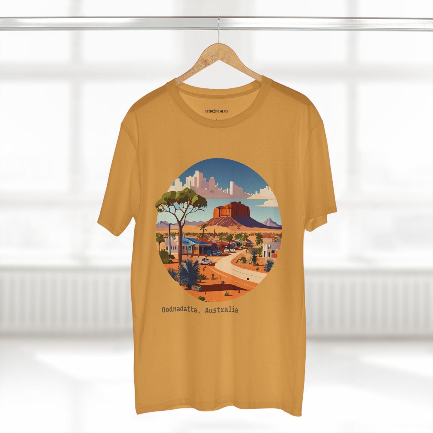 Travel Shirt Australia Original Art Design Unisex Premium Cotton Staple Tee By Retro2Nova
