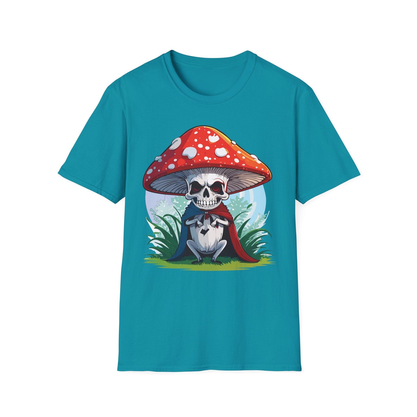 Mashroom Tee Shirt Unisex Gildan Softstyle Short Sleeve Cotton Tee With Funny Mashroom Graphic