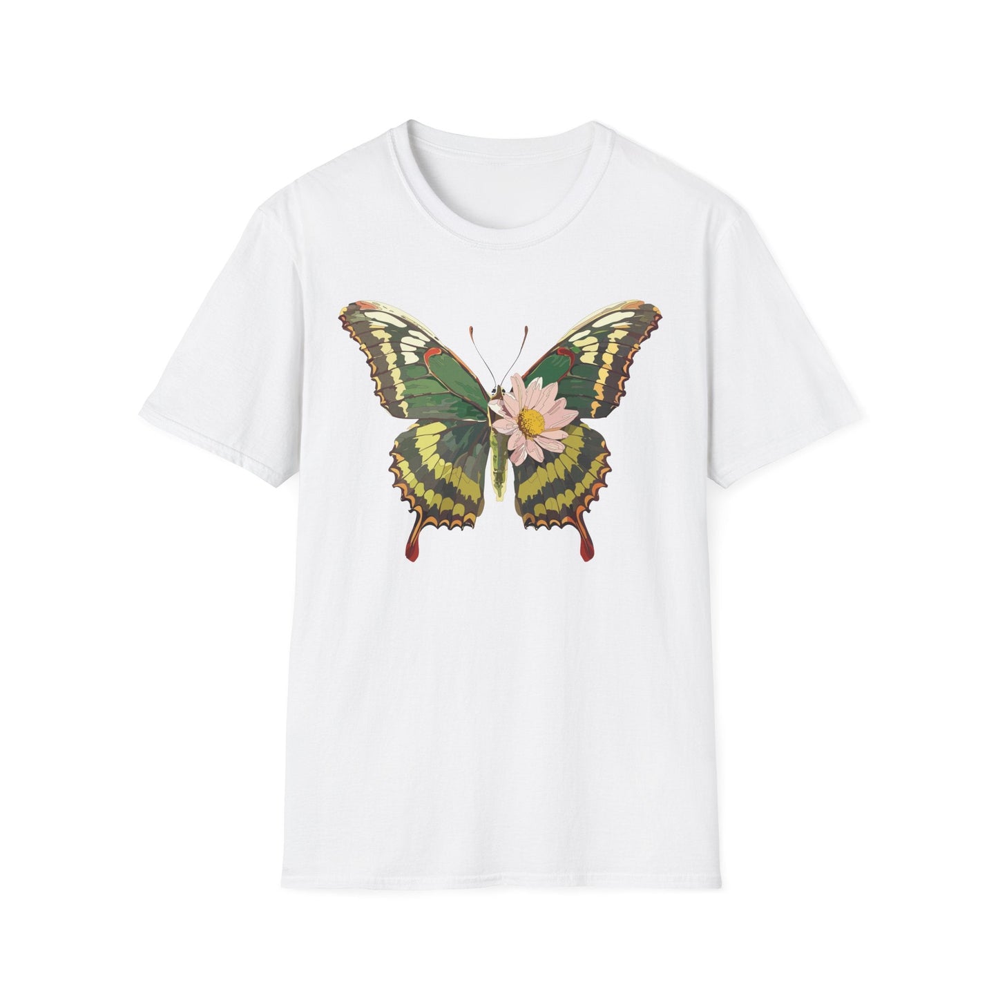 Butterfly Shirt Unisex Monarch Butterfly Tee Gildan Softstyle 64000 100% Ring Spun Cotton
