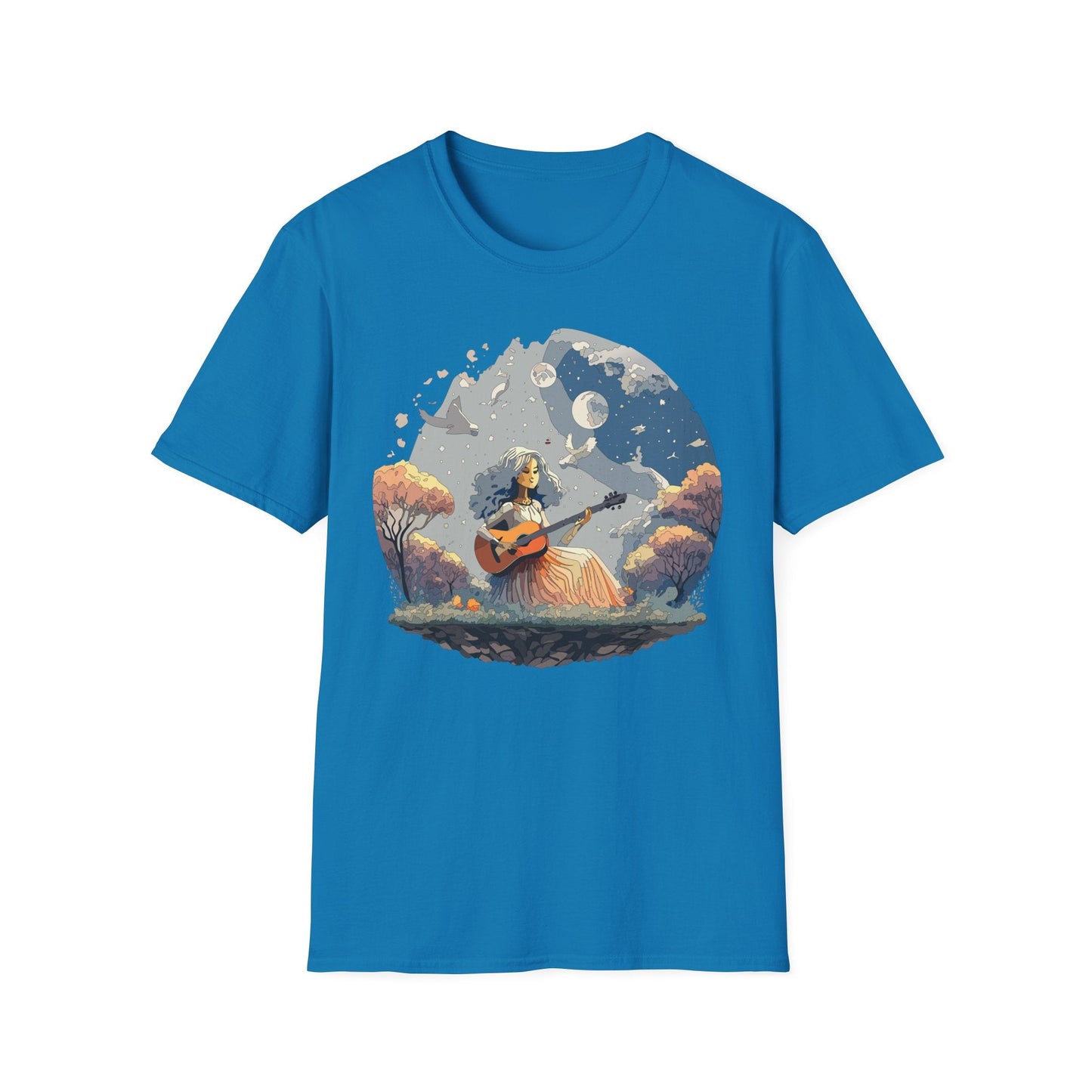 Womens Graphic T Shirt Art Design Tee Unisex Softstyle Cotton Shirt Everyday Comfort Durable Wear