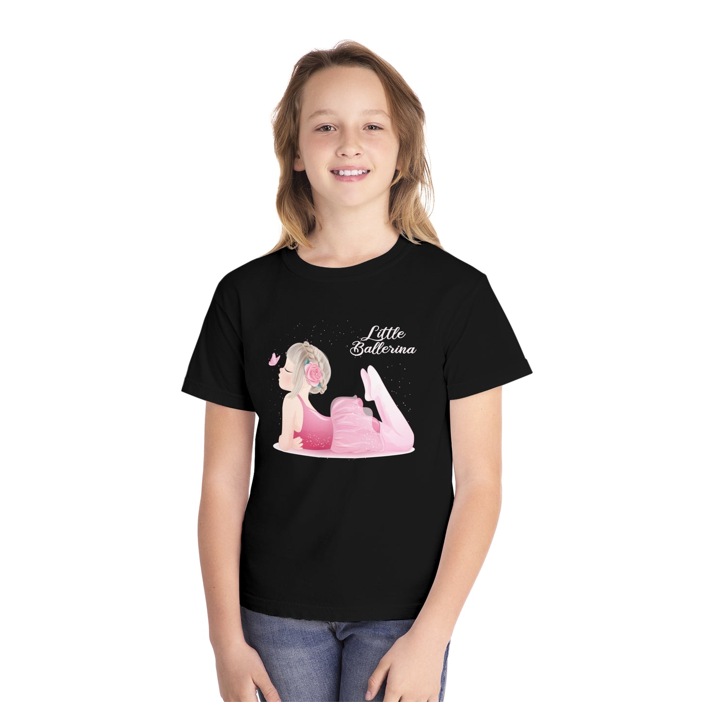 Youth Tee Shirt with Little Ballerina