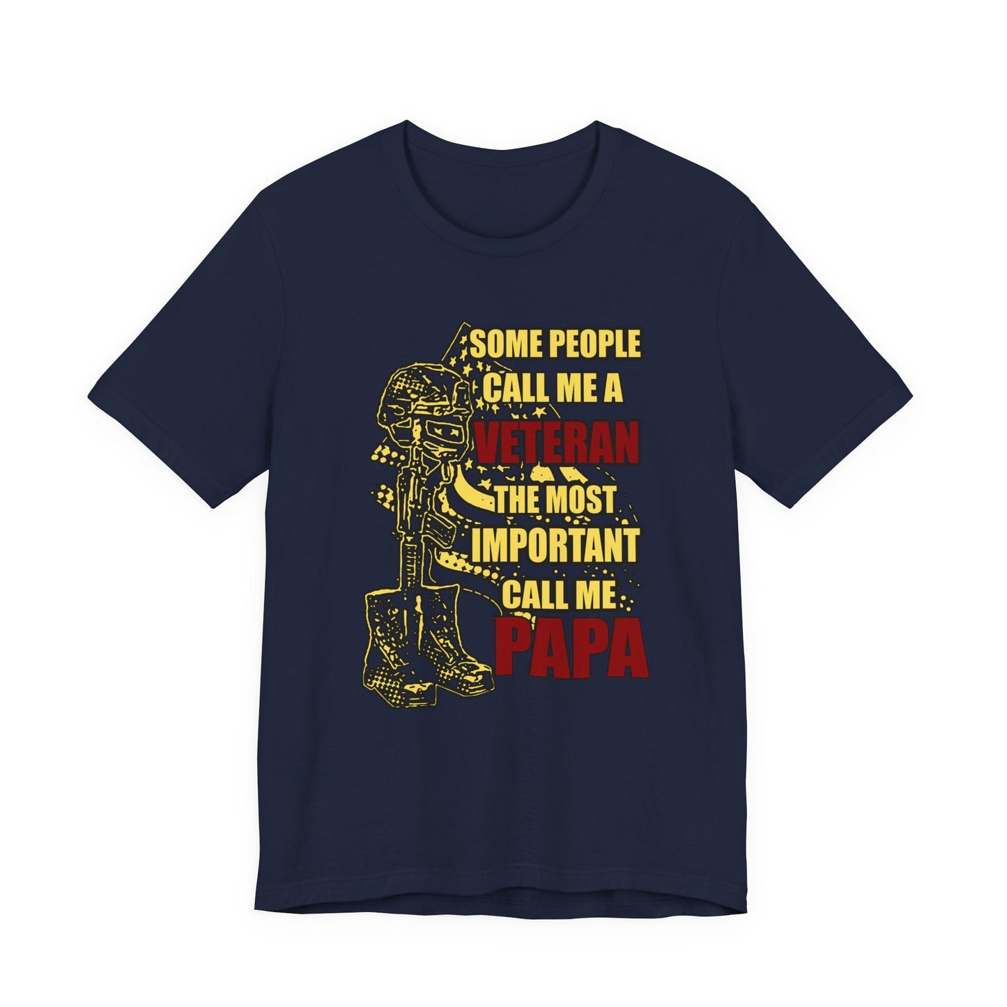 Army Veteran Patriotic Graphic Design Unisex Cotton T-Shirt v58