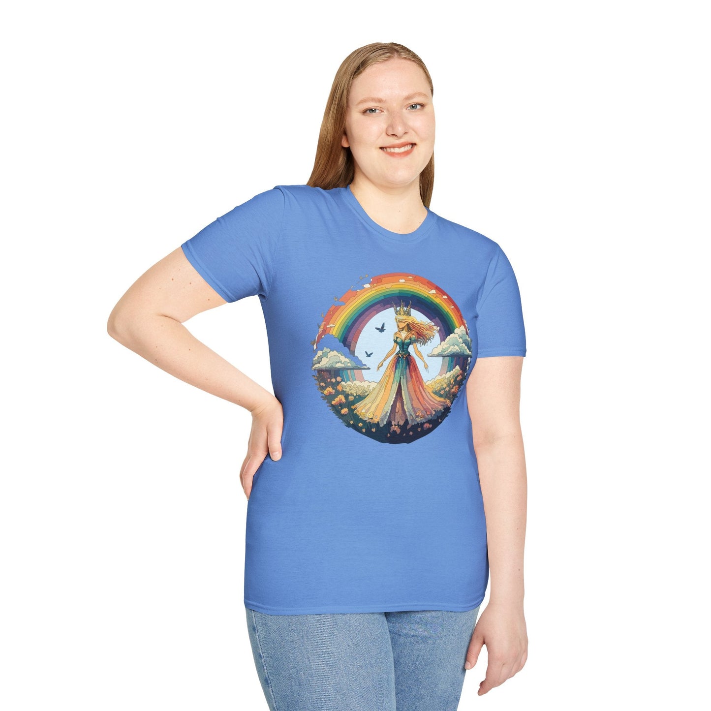 Womens Graphic T Shirt Art Design Tee Softstyle 64000 Unisex Lightweight Cotton Fabric