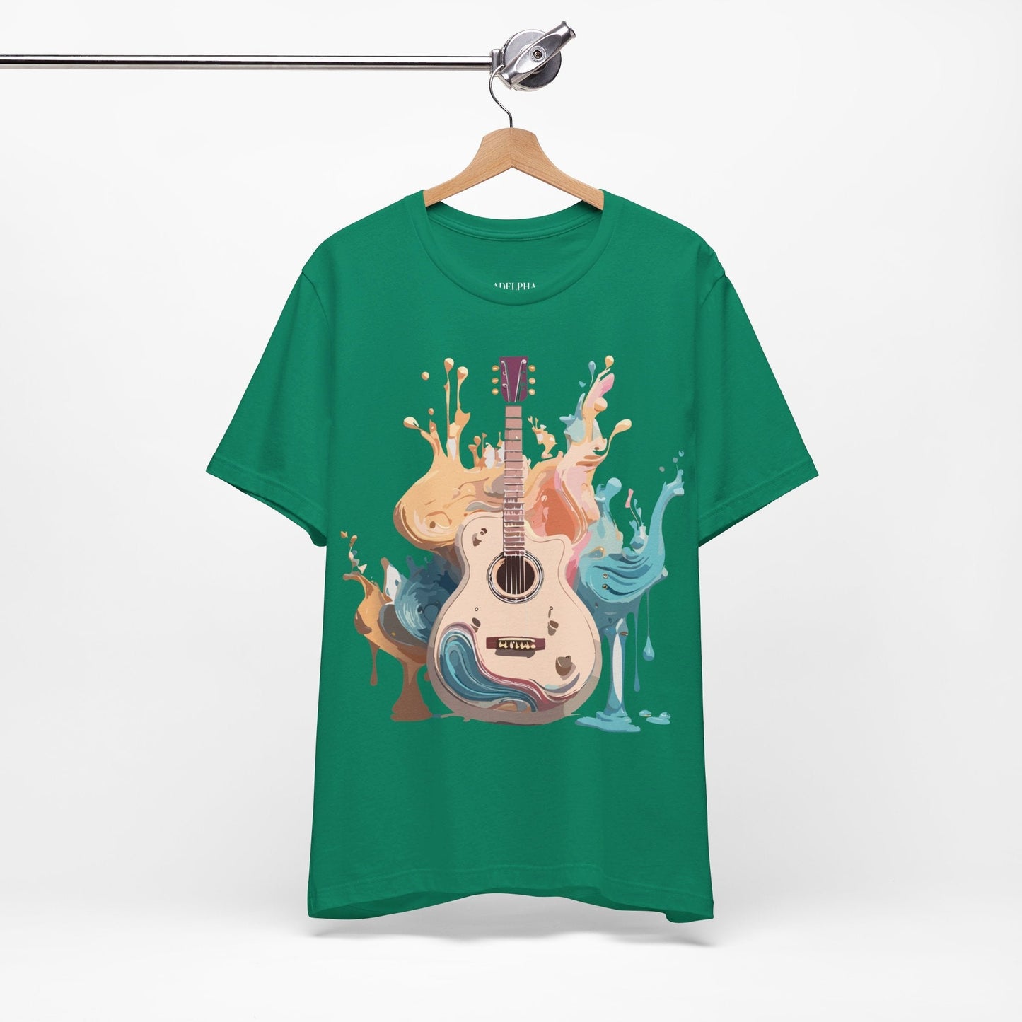 Music Graphic Unisex 100 Cotton Vintage Art with Musical Elements Tee 67