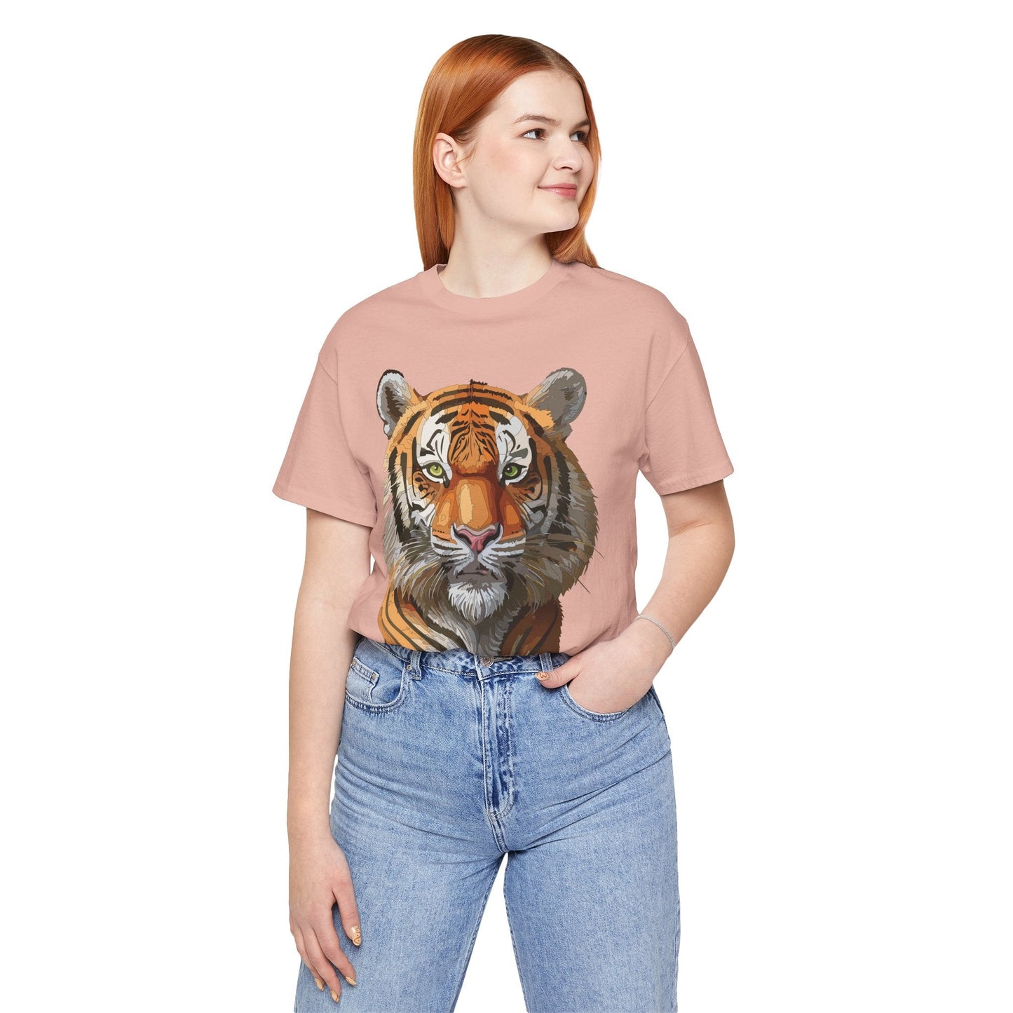 Unisex Animal Art Design Tee Shirt Wild Animals Graphic Tee Softstyle Gildan 64000