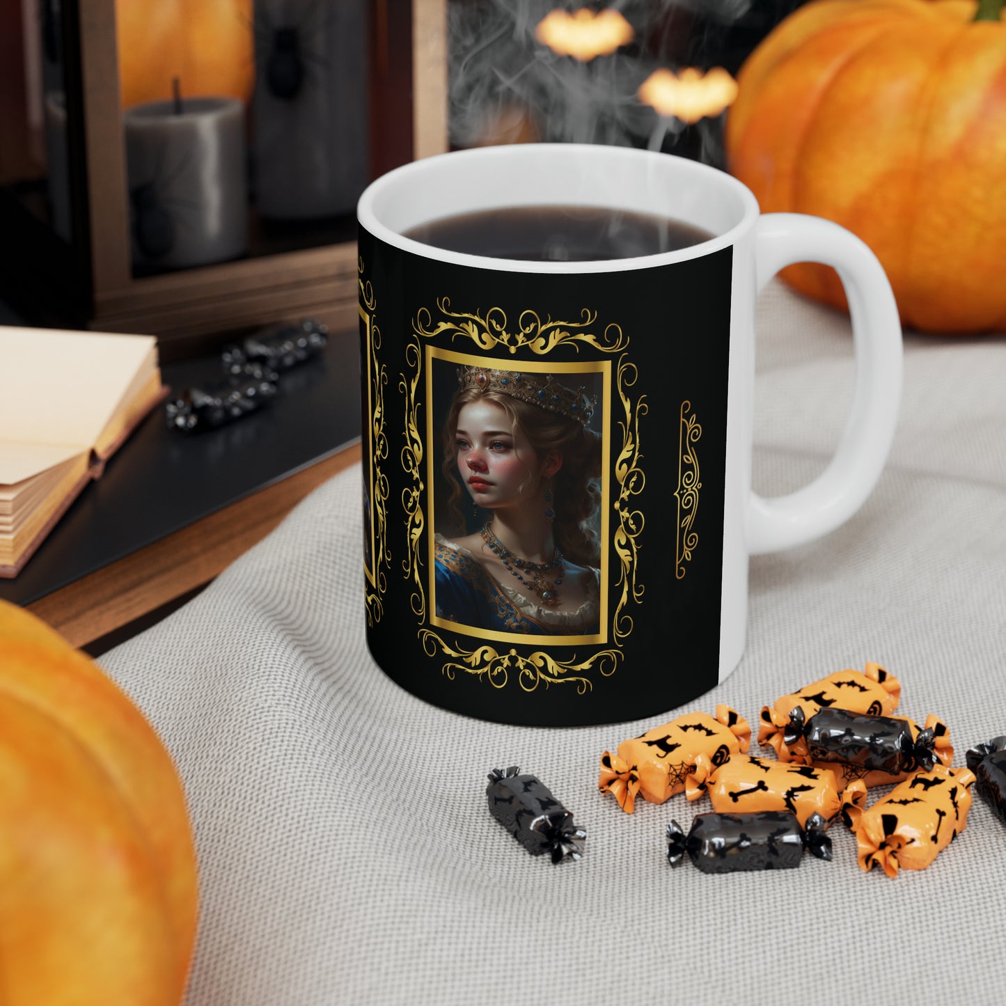 Coffee & Tea Mug with Antique Portraits