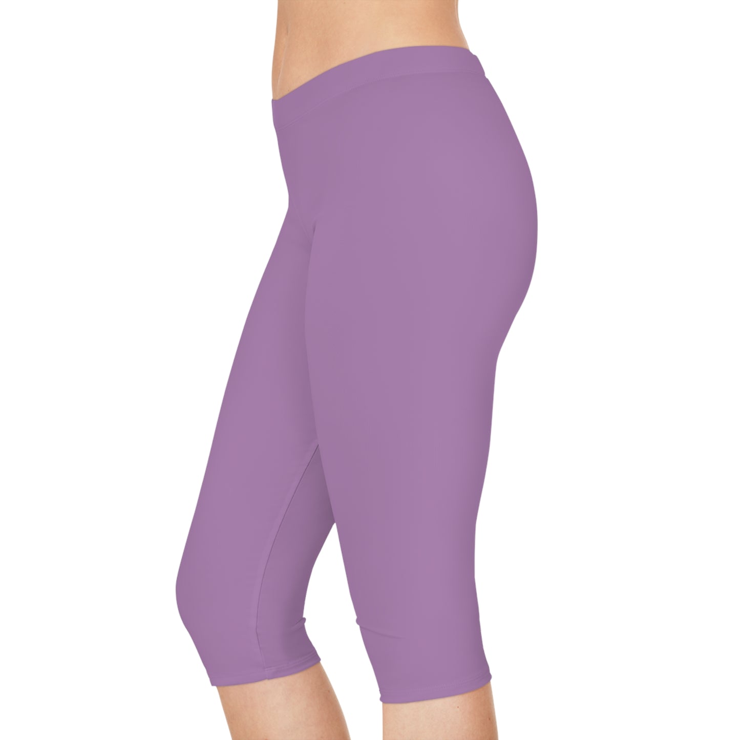 Purple Color Capri Leggings, Purple Capri Leggings 11