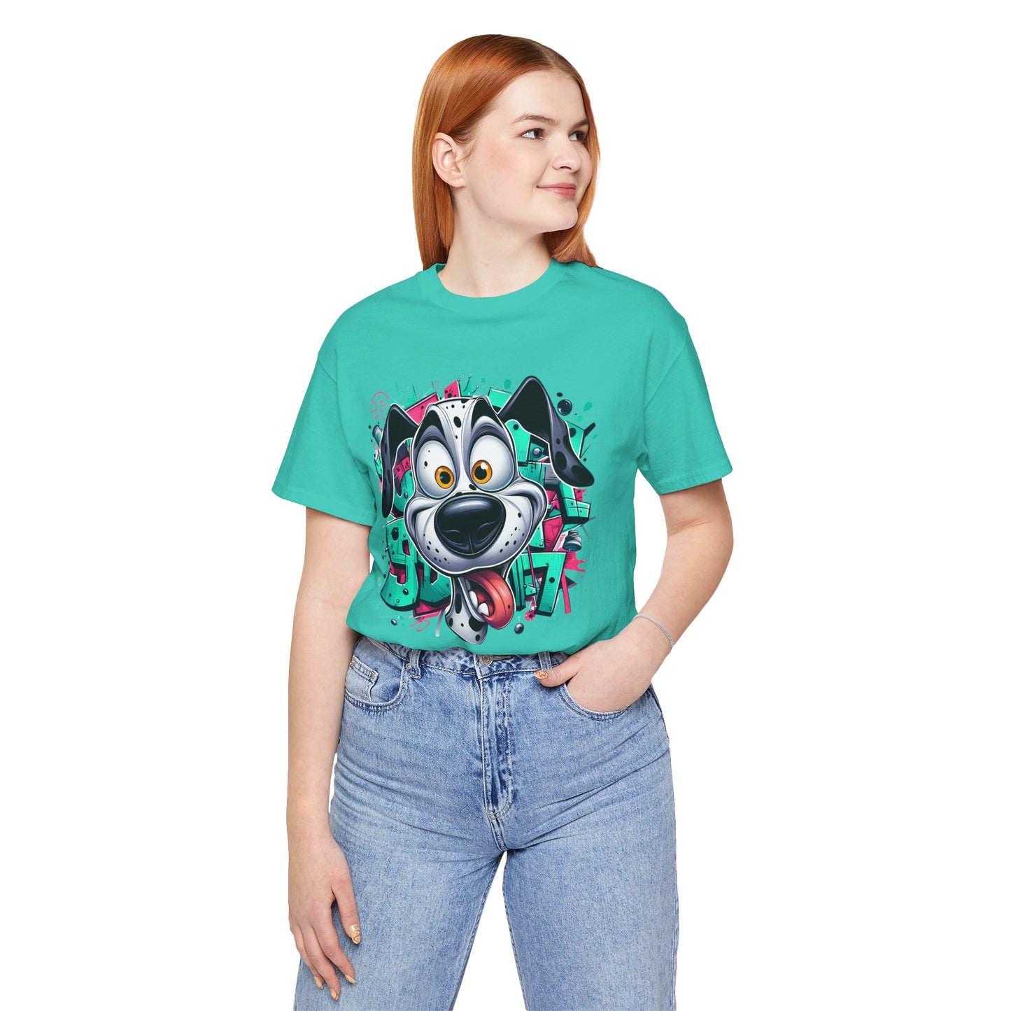 Viki Animal Tees, Dog Tee Shirt, Funny Dog T-Shirt, Art Design Top, Funny Animal T-Shirt, Graphic Tee