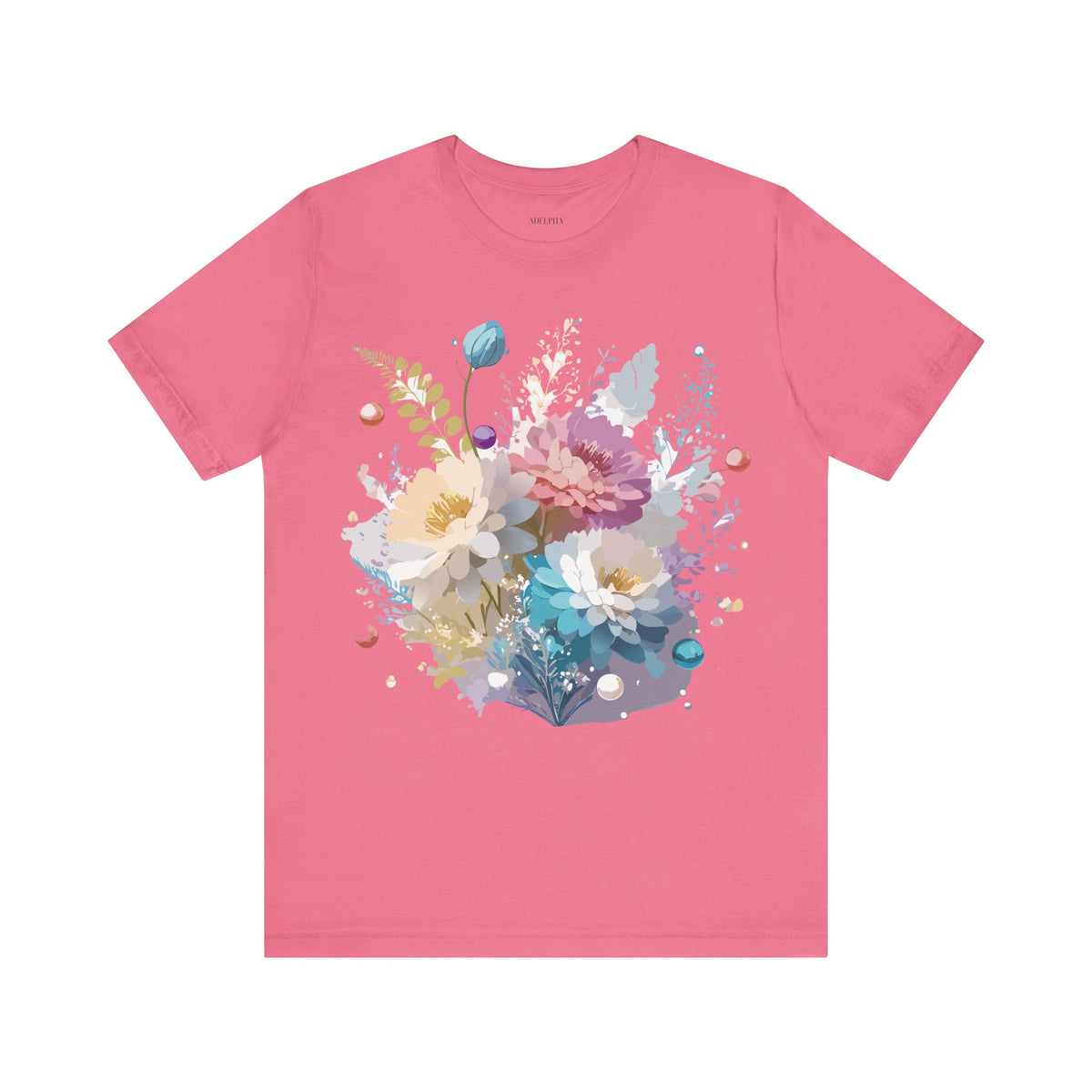Floral Graphic Tee Shirt - Bella+Canvas Unisex 100 Cotton 8