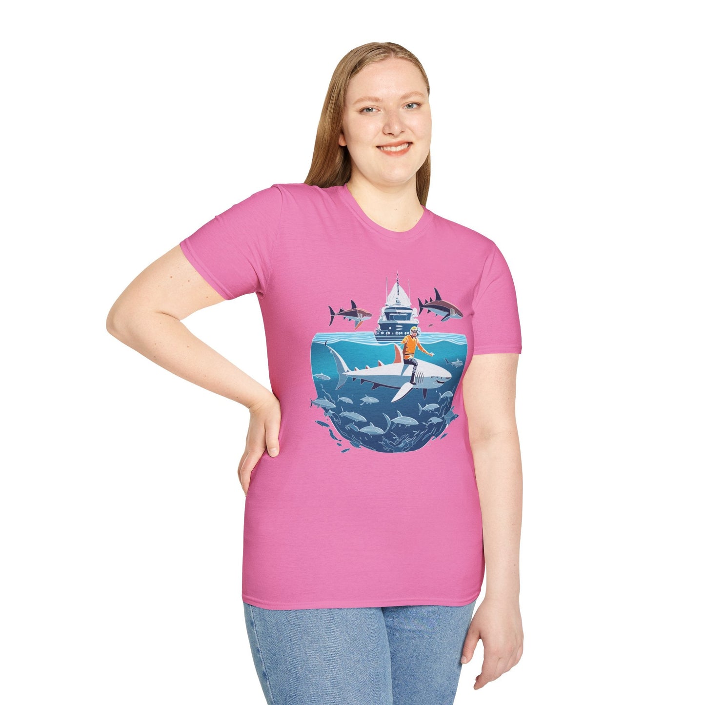 Ocean Graphic Unisex Softstyle Cotton Tee 3