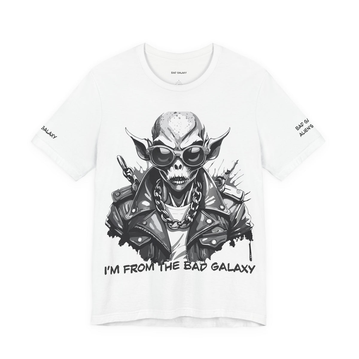 Alien Graphic Unisex Cotton Bella+Canvas Tee with Art Design b60