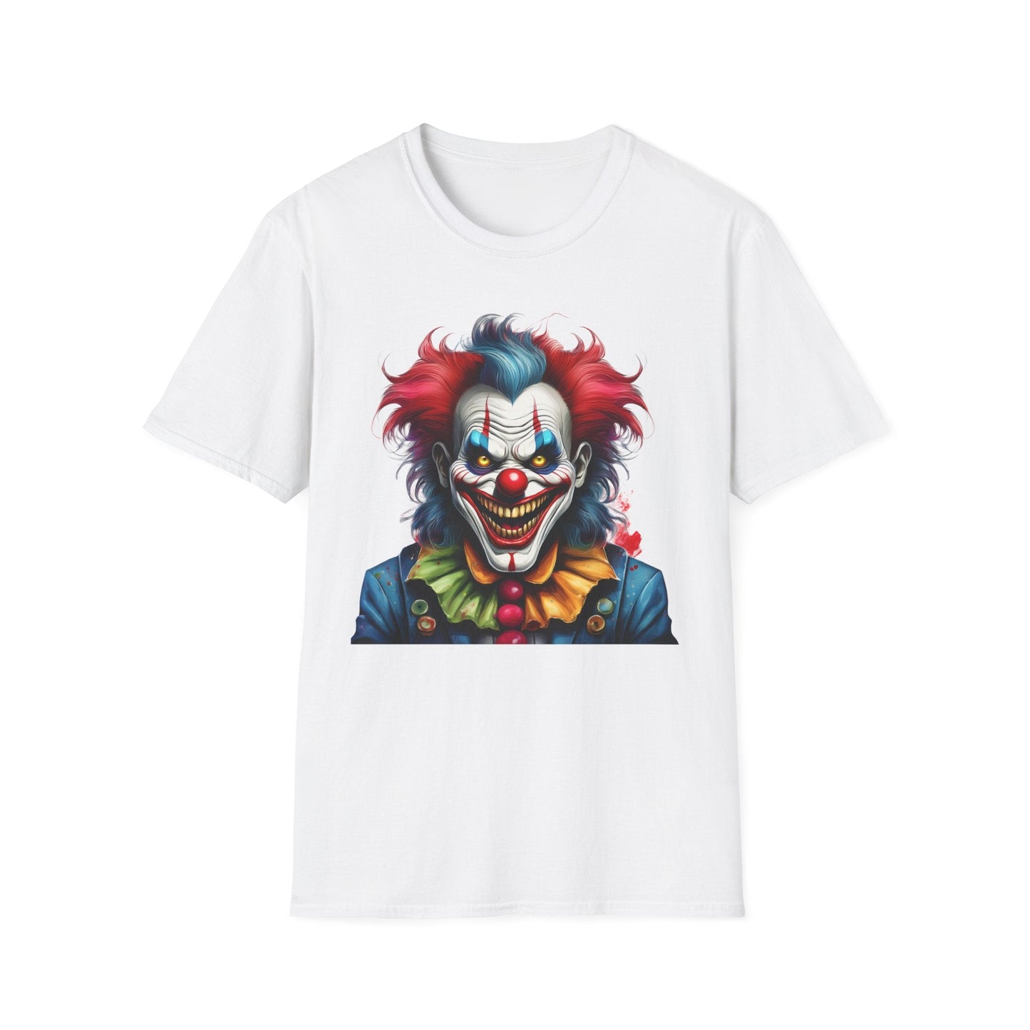 Unisex Clown Shirt Funny Man Tee Circus Theme Shirt Scary Man Shirt Softstyle Comfort