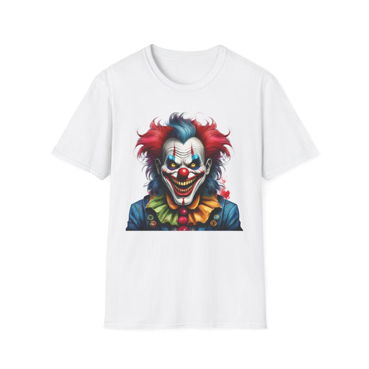 Unisex Clown Shirt Funny Man Tee Circus Theme Shirt Scary Man Shirt Softstyle Comfort