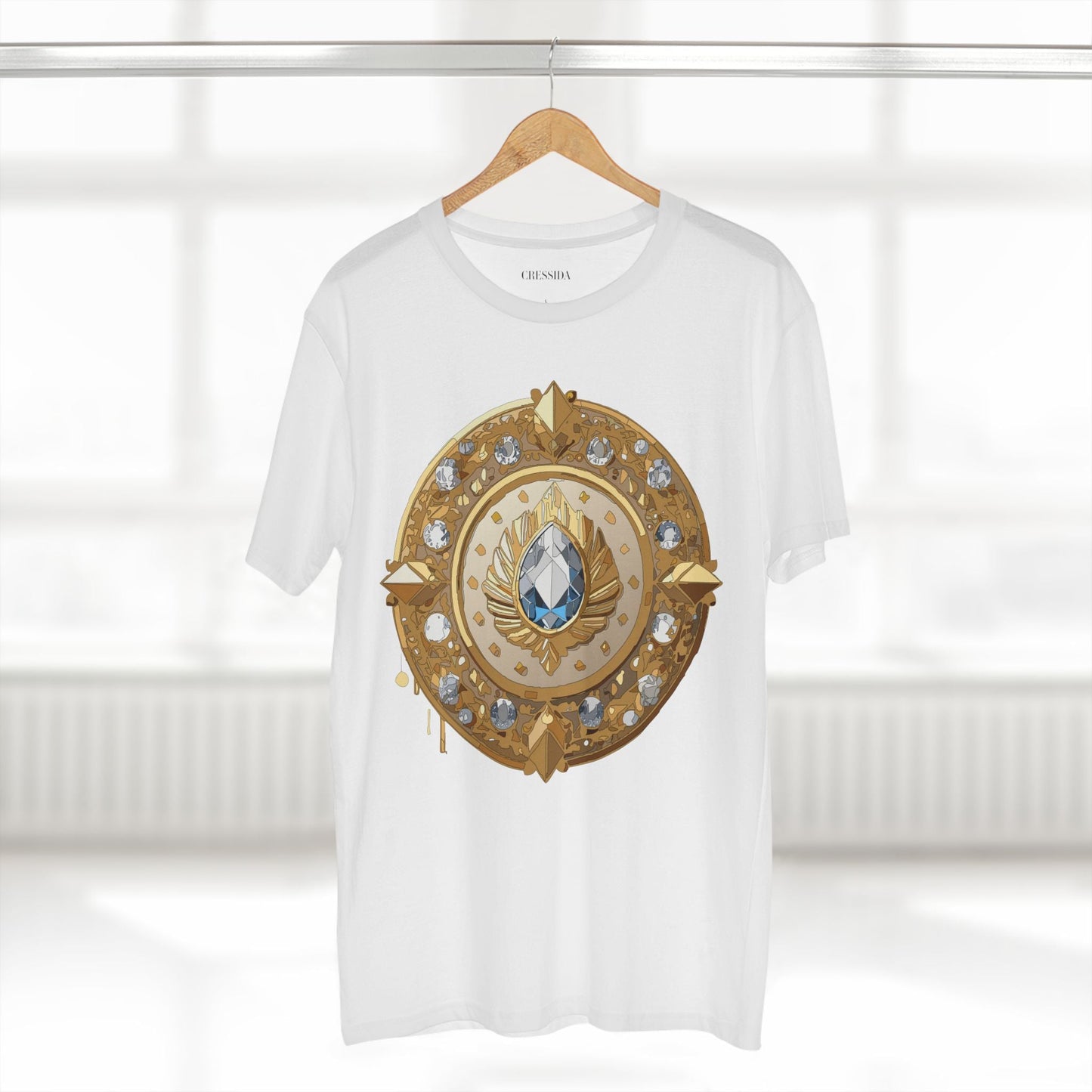Medallion Graphic T-Shirt Unisex 100 Cotton With Gold Art Design Medal Tee 26
