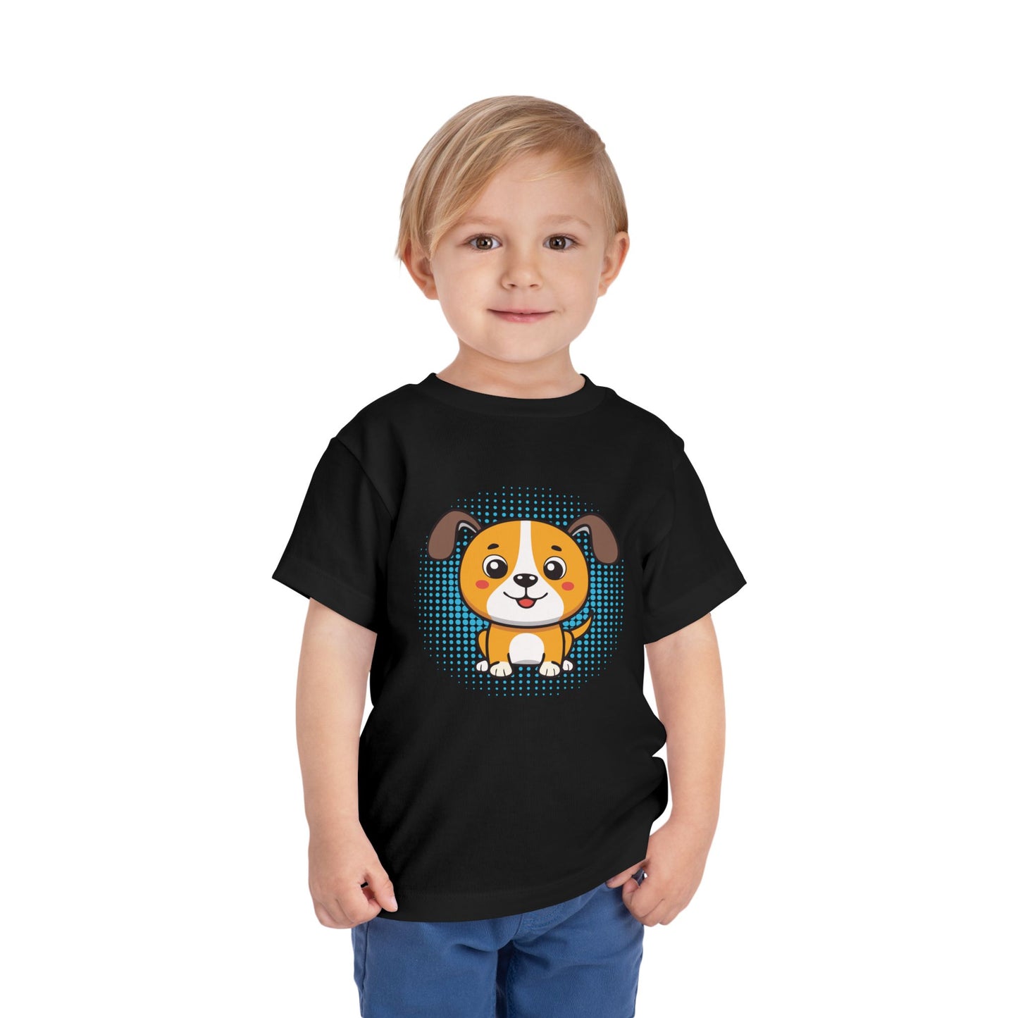 Bonita camiseta de manga corta para niños pequeños con diseño de cachorro: regalo adorable para amantes de las mascotas (2 a 5 años)