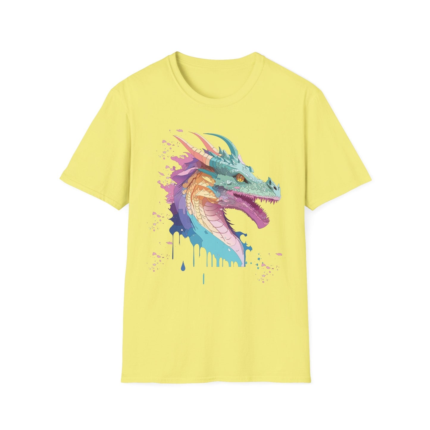 Dragon Graphic T Shirt Unisex Animal Shirt Cotton Softstyle Tee For Everyday Comfort