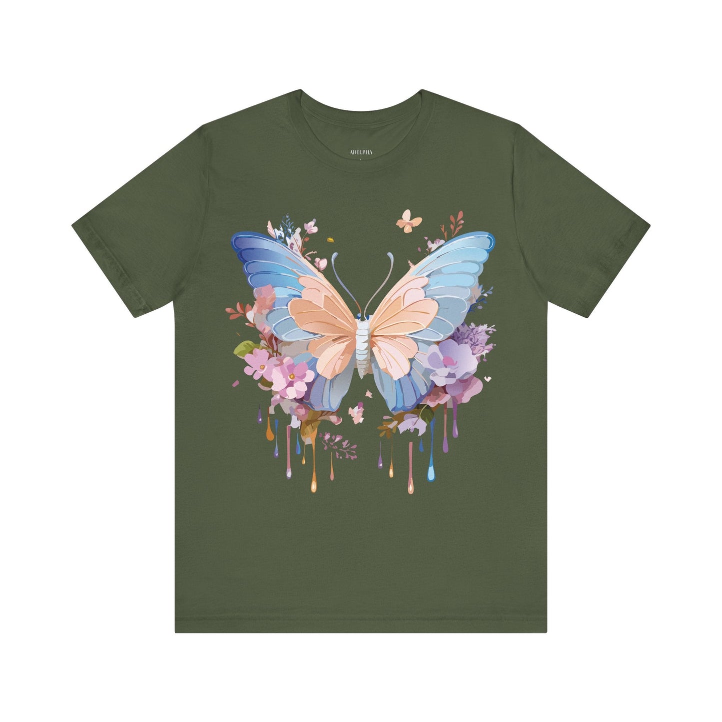 Butterfly Graphic Tee By Adelpha Unisex Short Sleeve Shirt Art Design