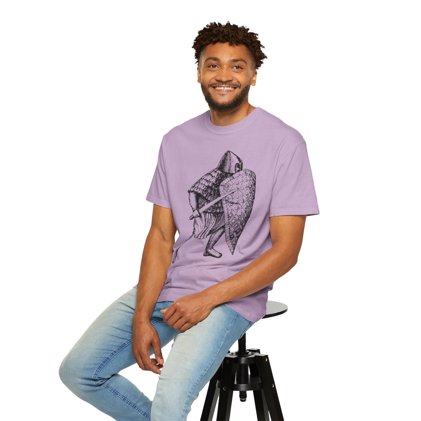 Unisex T-shirt with Knight in Armor