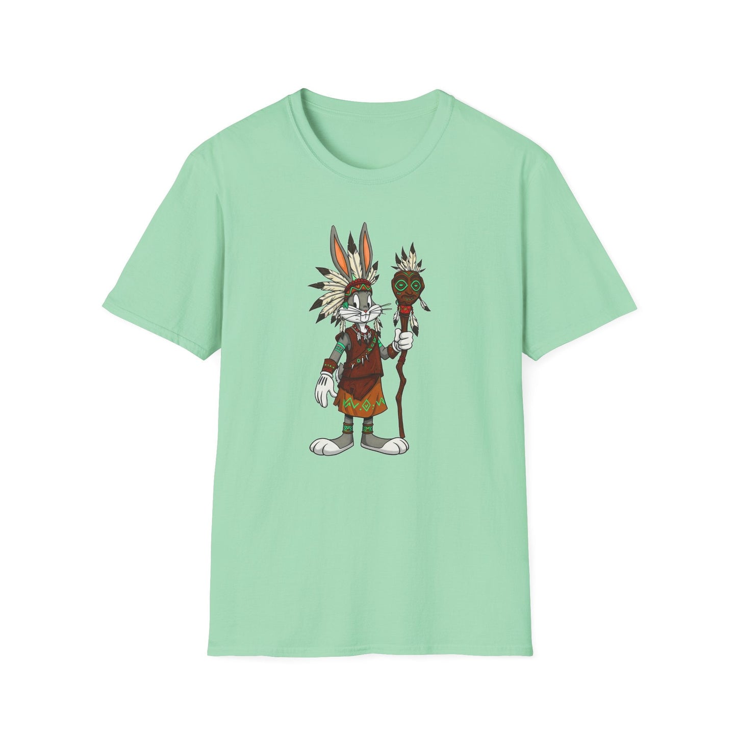 Bugs Bunny T Shirt Unisex Cartoon Character Design Gildan Softstyle 64000 Tee All Sizes