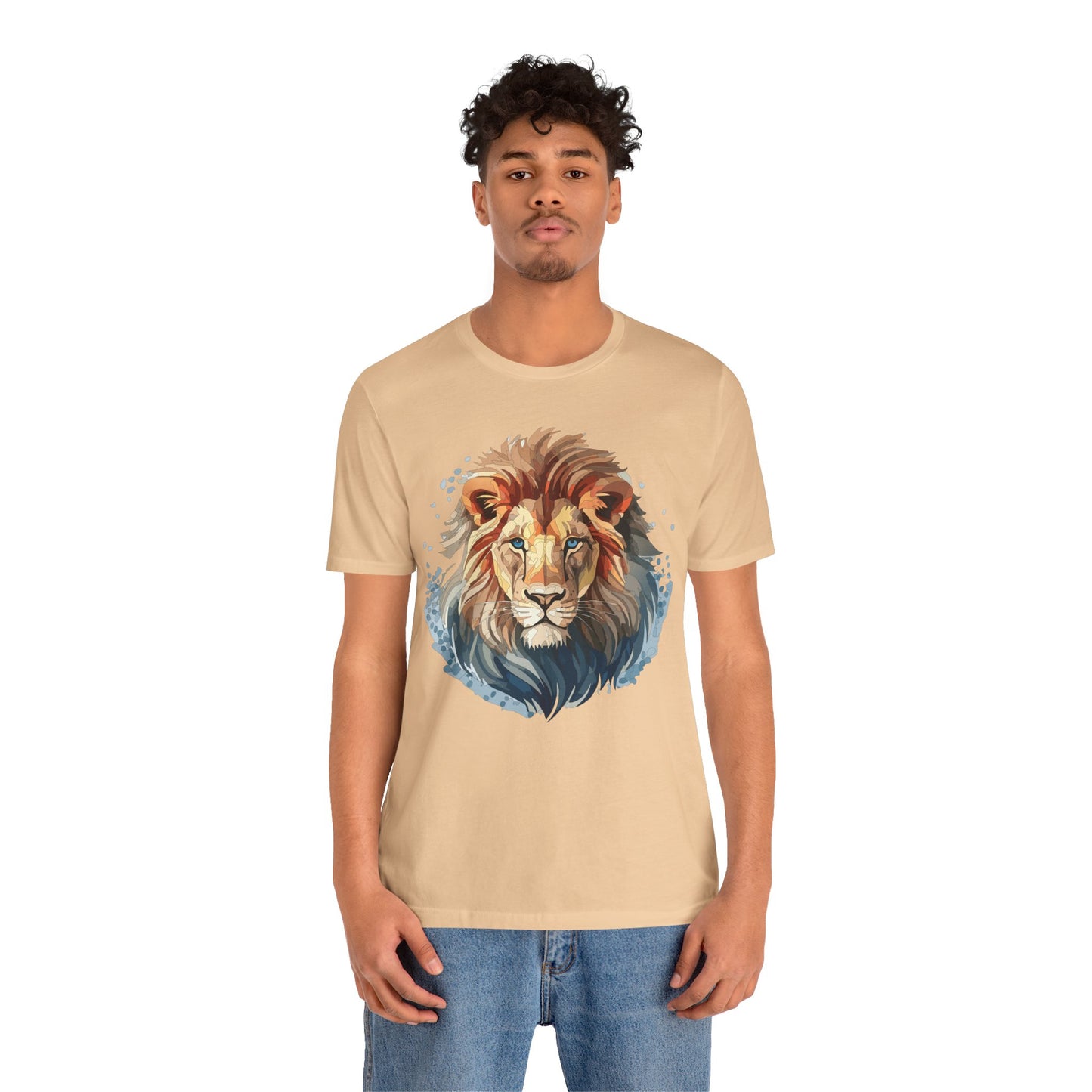 Lion Shirt, Animal Shirt, T-Shirt with Lion, Art Design Tee, Animal Tees, Safari T-Shirt 12